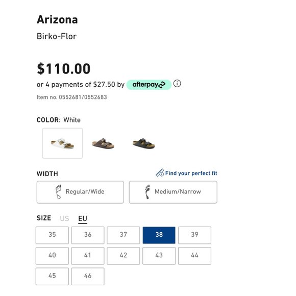 Birkenstock_Arizona Birko-Flor_White_EU39 - Picture 2 of 8